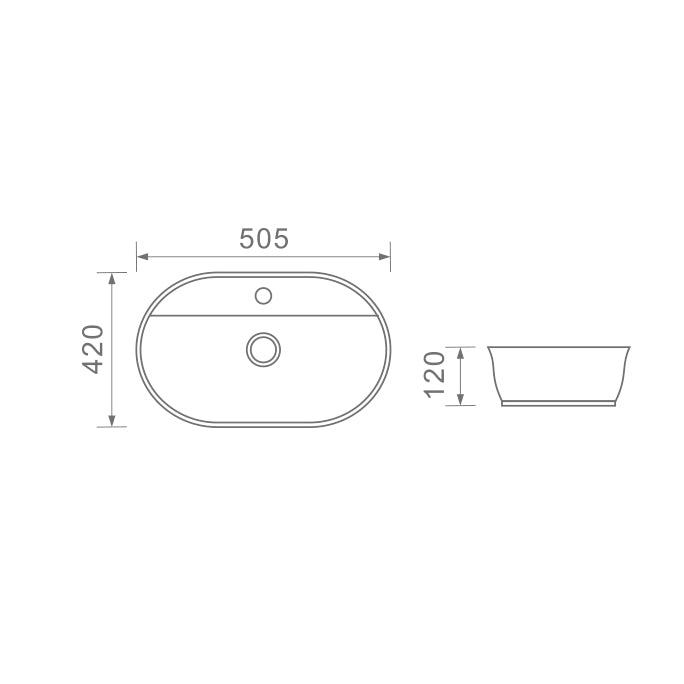 DUSCHE 1001142 BASIN (50CM)