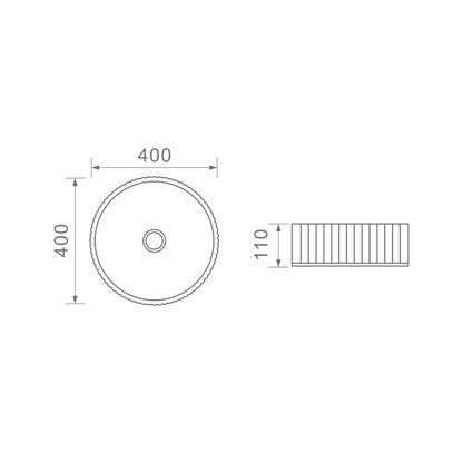 DUSCHE 1001145MW BASIN (40CM)