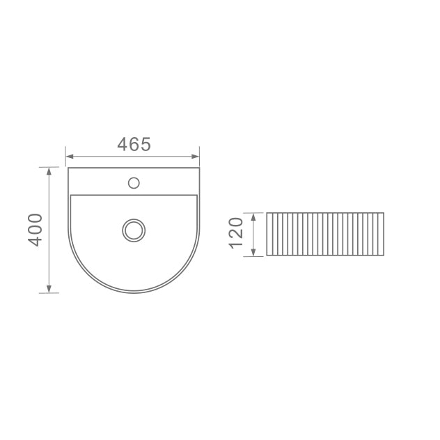 DUSCHE 1002117MW BASIN (46CM)