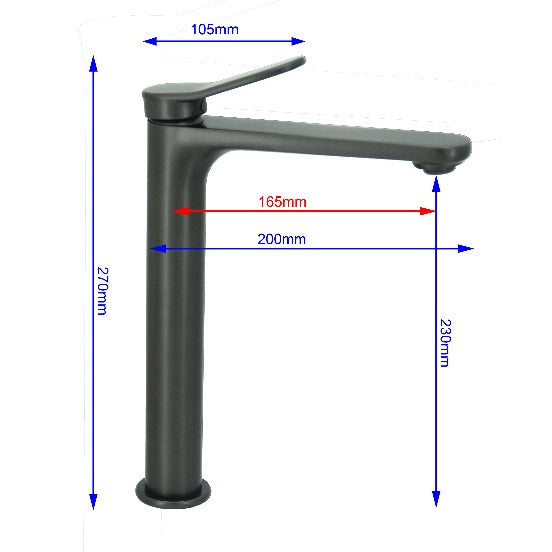 Fidelis FT-7102C HGM Tall Basin Tap