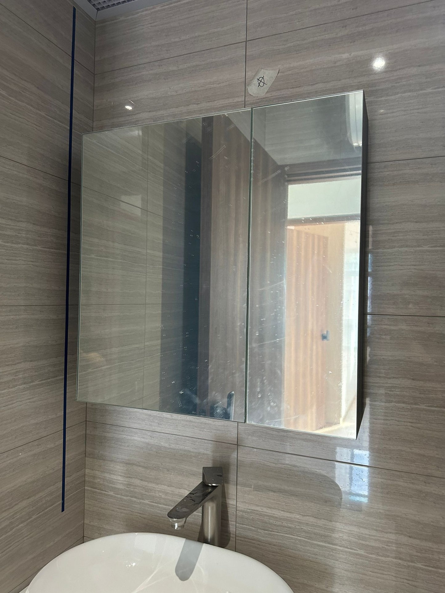 Dusche 2006193GB 60cm Mirror Cabinet (Grey Brownish)