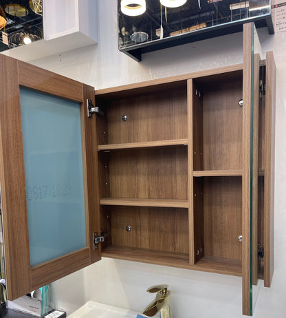Dusche 2006195BWN 60cm Mirror Cabinet (Brown Walnut)