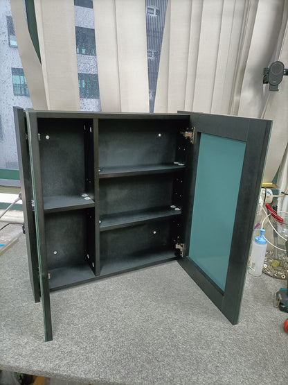 Dusche 2006195MB 60cm Mirror Cabinet (Matt Black)