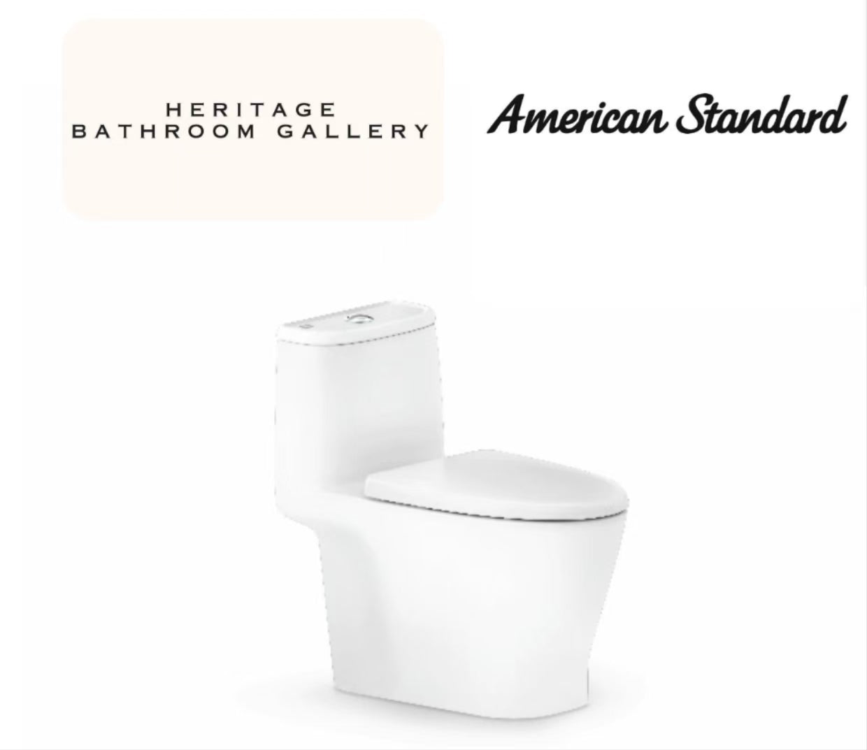 American Standard CCAS1862-1320411S0 Loven One-Piece Toilet Bowl (Rimless Flush)