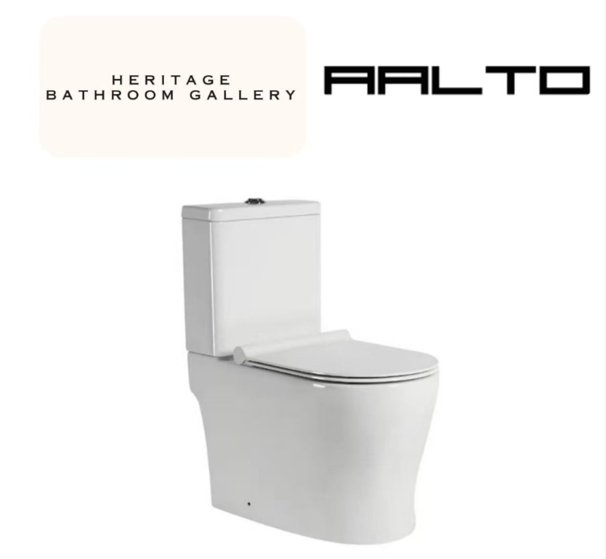 Aalto AL 8050 Two-Piece Toilet Bowl (Tornado Flush)