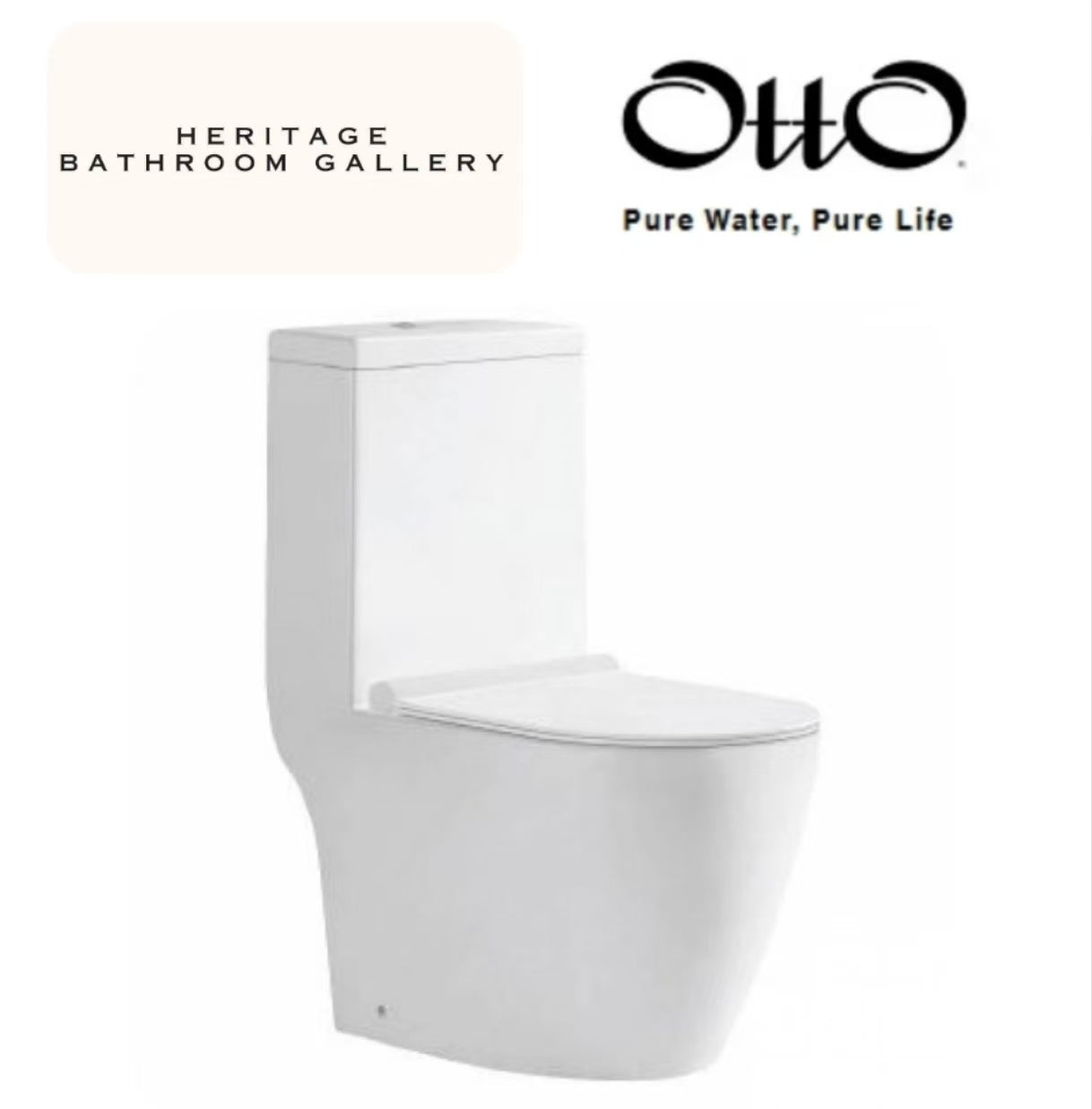 OttO 8377N One-Piece Toilet Bowl (Washdown Flush)