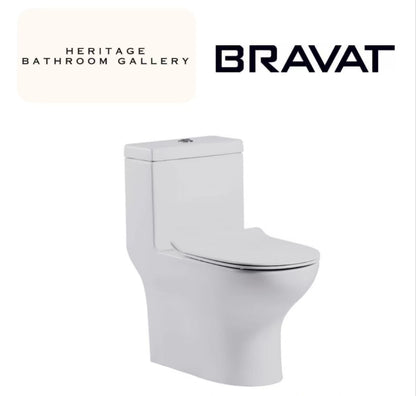 Bravat C21165XUW-P-ENG One-Piece Toilet Bowl (Jet Siphoinc Flush)