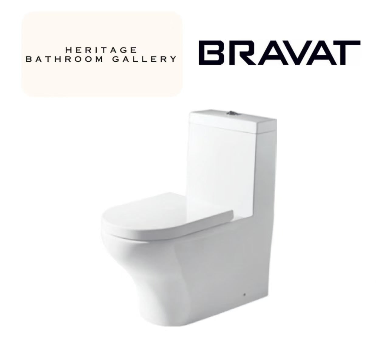 Bravat C2181UW-P-ENG One-Piece Toilet Bowl (Washdown Flush)