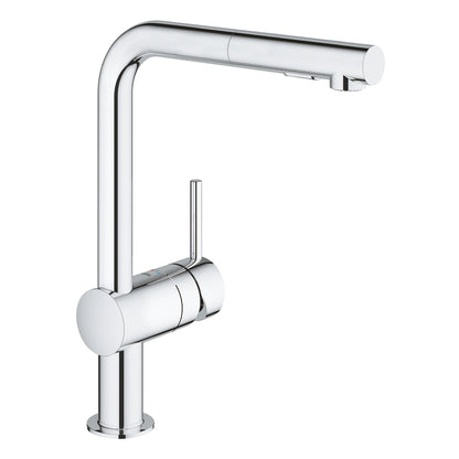 Grohe 30274000 Minta L-Spout Pull-Out Sink Mixer
