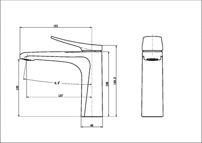 AALTO 3102GM MIXER TAP