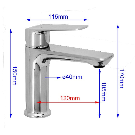 Fidelis FT-69A1-CP Mixer Tap