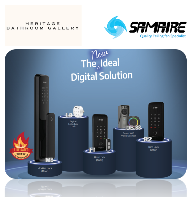 Samaire digital lock – Heritage Bathroom Gallery