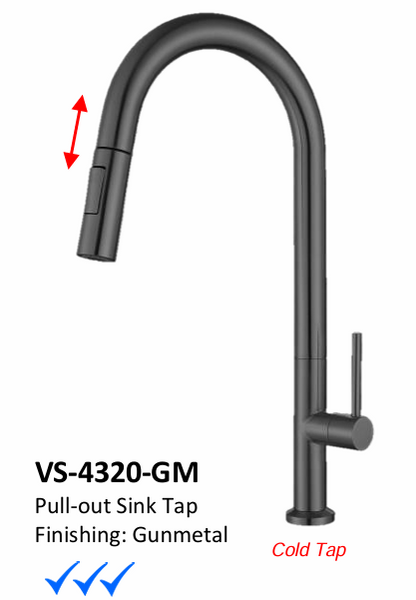 Nobel 4320 GM Pull Out Kitchen Tap