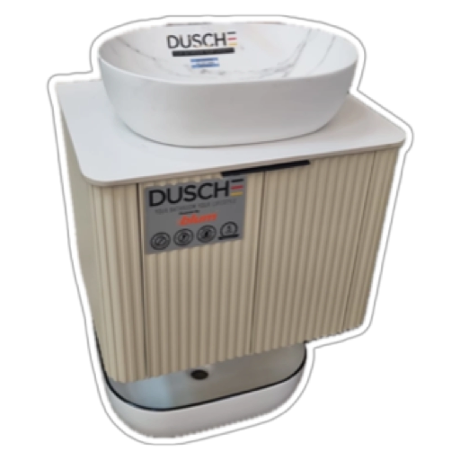Dusche 2008103FBG 80cm Basin Cabinet - (Fluted Beige)