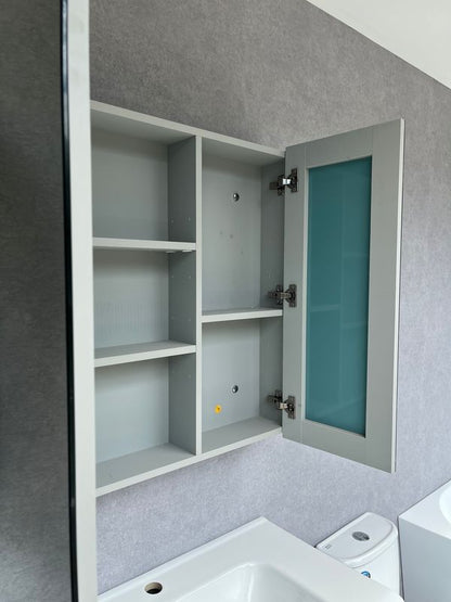 Dusche 2008195FGY 80cm Mirror Cabinet (Grey)