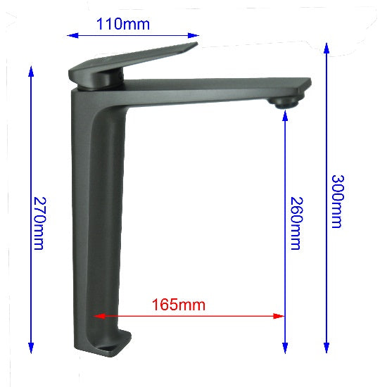Fidelis FT-8092-HGM Tall Mixer Tap