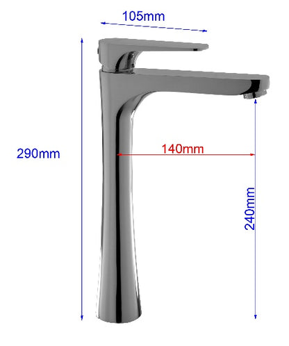 Fidelis FT-9702C Tall Basin Tap
