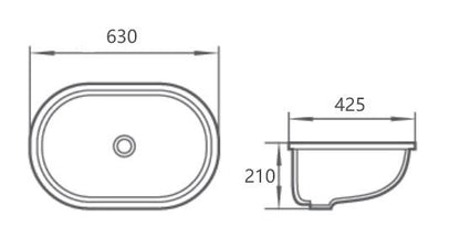 AALTO 450Q UNDERMOUNT BASIN