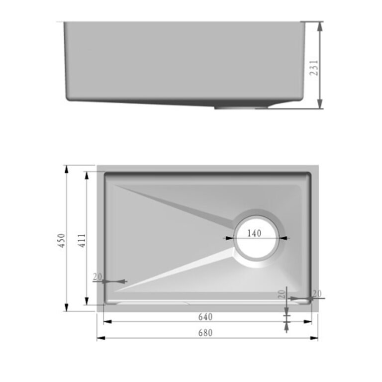 Fidelis Embossed Nano Black Kitchen Sinks (Undermount Sink)