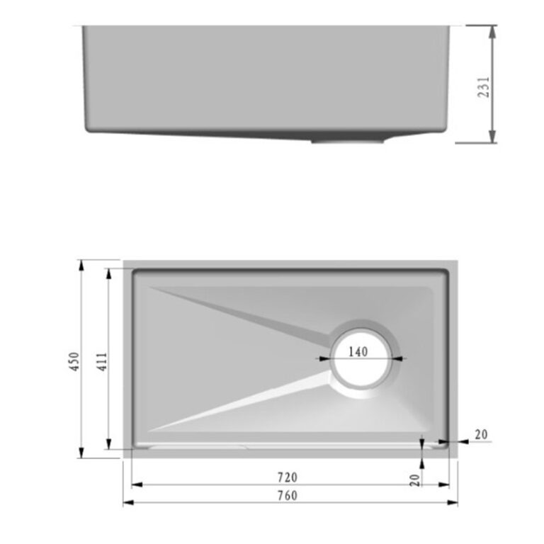 Fidelis Embossed Nano Black Kitchen Sinks (Undermount Sink)