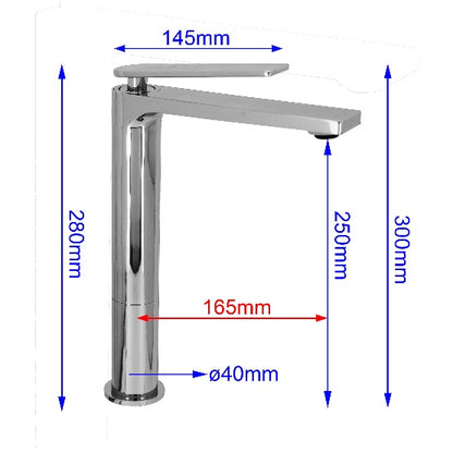 Fidelis FT-8292 Chrome Mixer tap