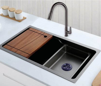 NTL-K7543-GM 68CM Nano Gun Metal Kitchen Sink