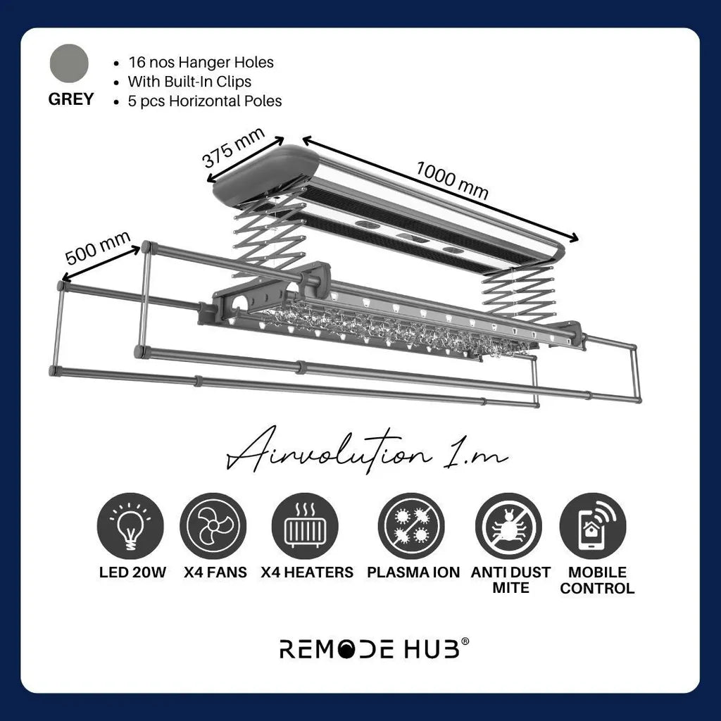 Remode Hub 1 Meter Airvolution Premium Automated Laundry System