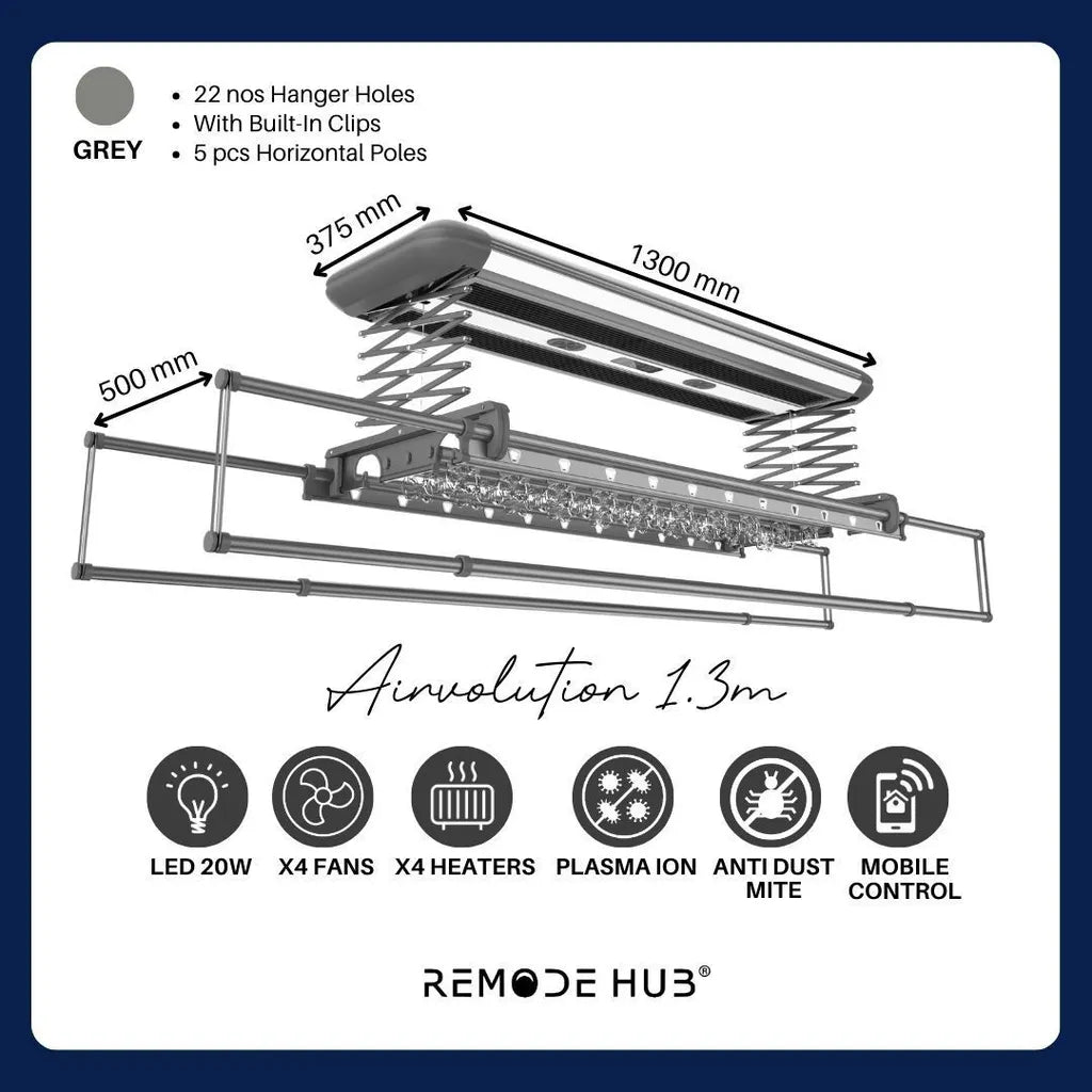 Remode Hub 1.3 Meter Airvolution Premium Automated Laundry System