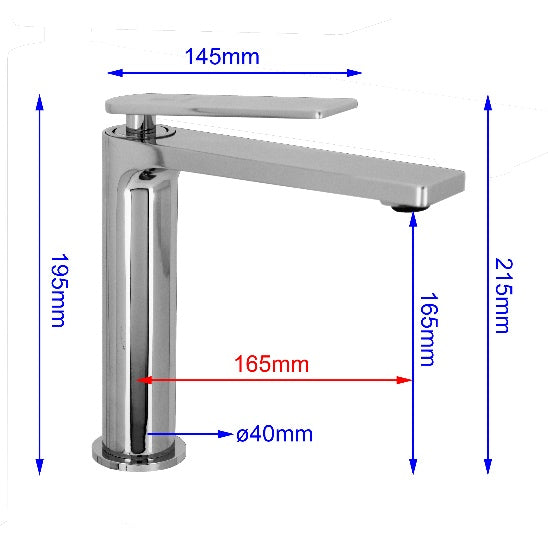 Fidelis FT-8291 Chrome Mixer Tap