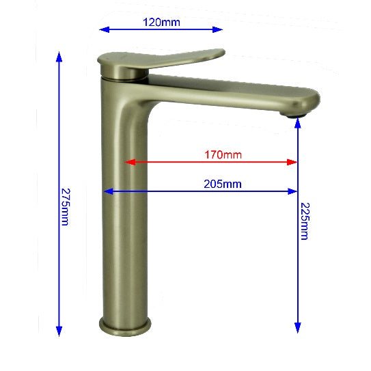 Fidelis FT-7102 HBG Tall Mixer Tap