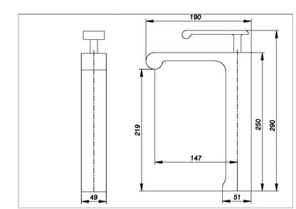AALTO 9041 TALL MIXER TAP