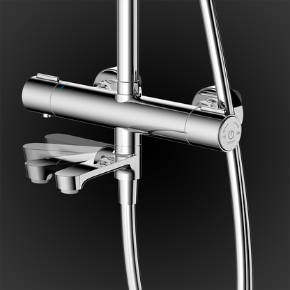 RUBINE RSC-THERMO-R31-CH SERIES RAINSHOWER SET