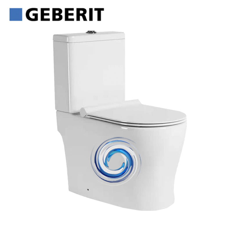 Aalto AL 8050 Two-Piece Toilet Bowl (Tornado Flush)