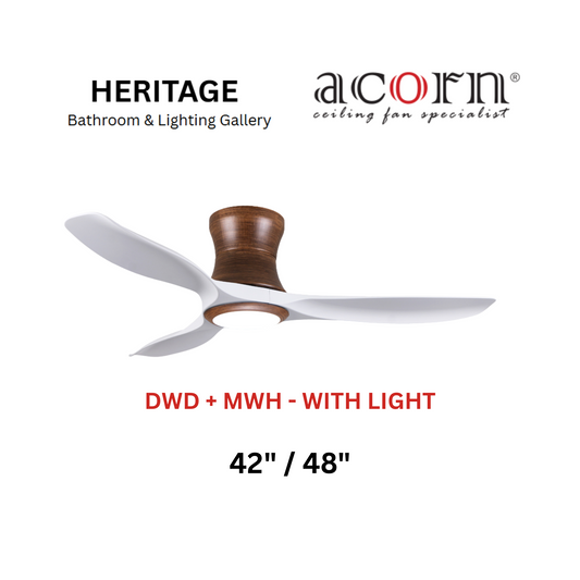 Acorn DC-168H DWD + MWH With Light Ceiling Fan