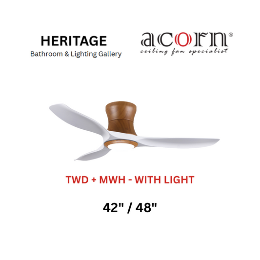 Acorn DC-168H TWD + MWH With Light Ceiling Fan