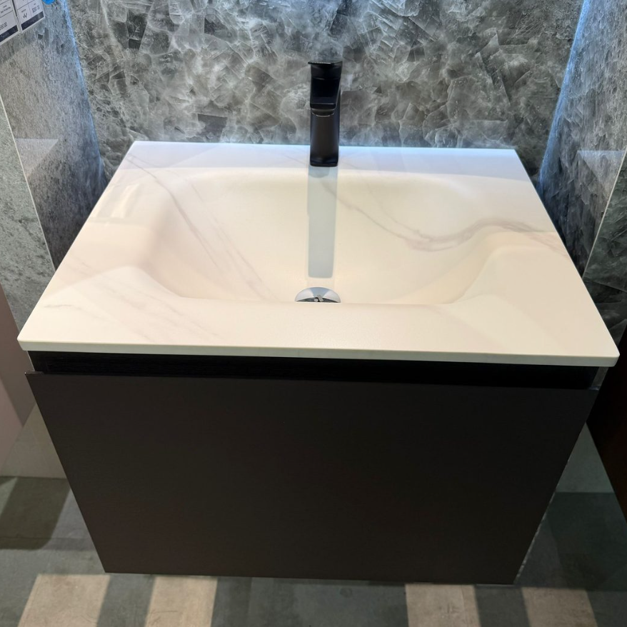 Rigel 60CM PVC Sintered Stone Drawer Basin Cabinet (5 Colours Available)