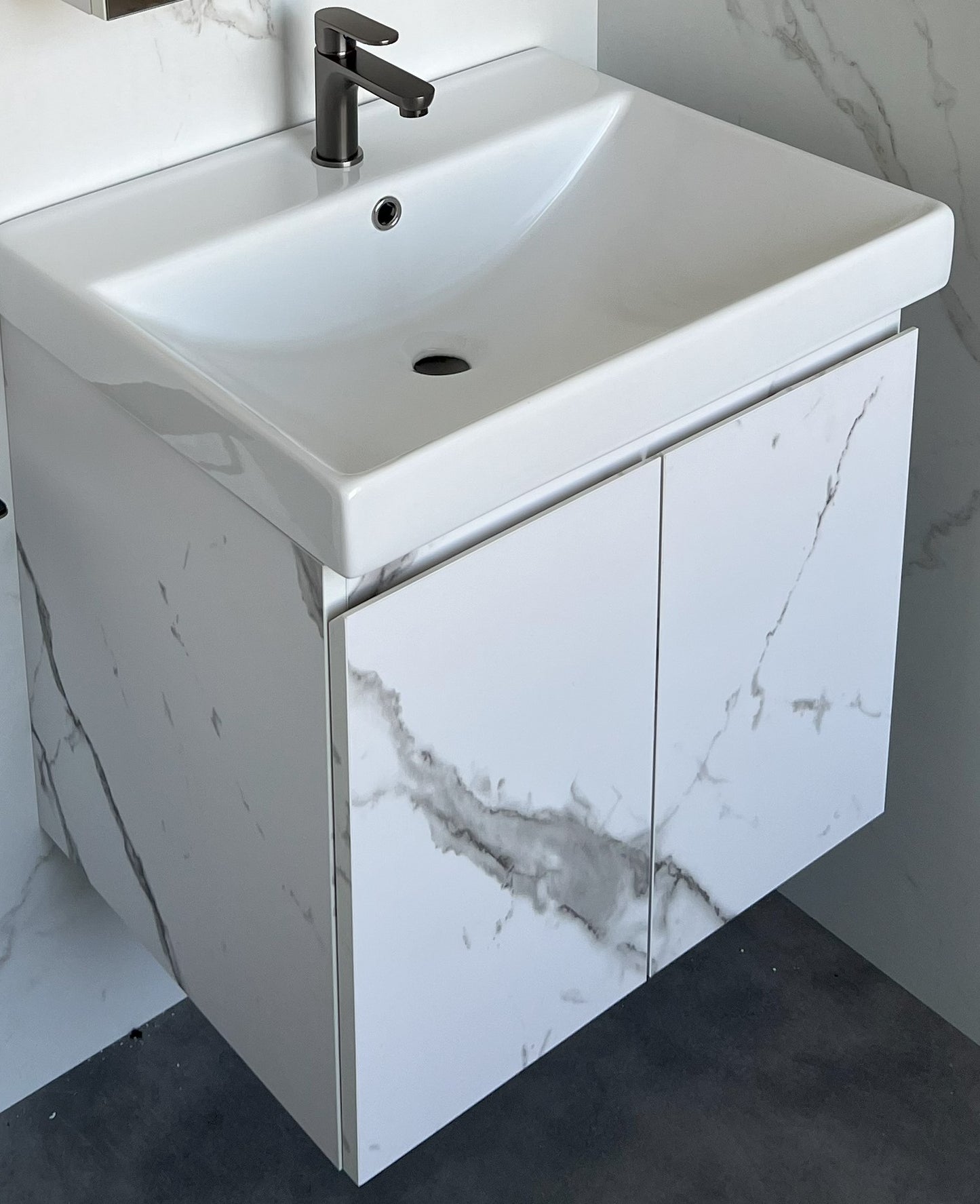 Esfera 60cm Basin Cabinet (Marble White)