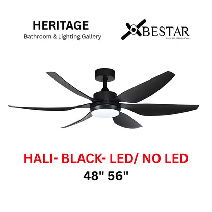 Bestar Hali 56″/ 48" Ceiling Fan With 24W LED RGB (BLACK)