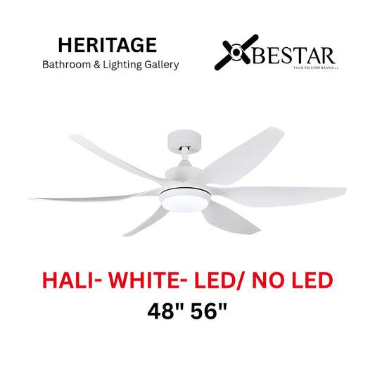 Bestar Hali 56″/ 48" Ceiling Fan With 24W LED RGB (WHITE)