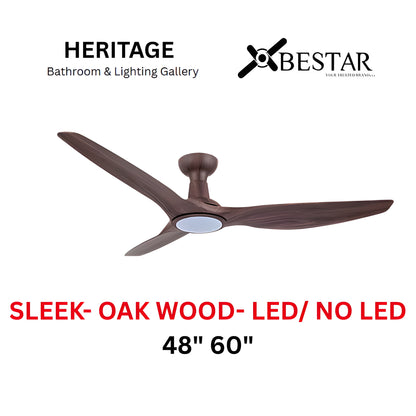 Bestar Sleek 48"/60" Ceiling Fan (OAK WOOD)