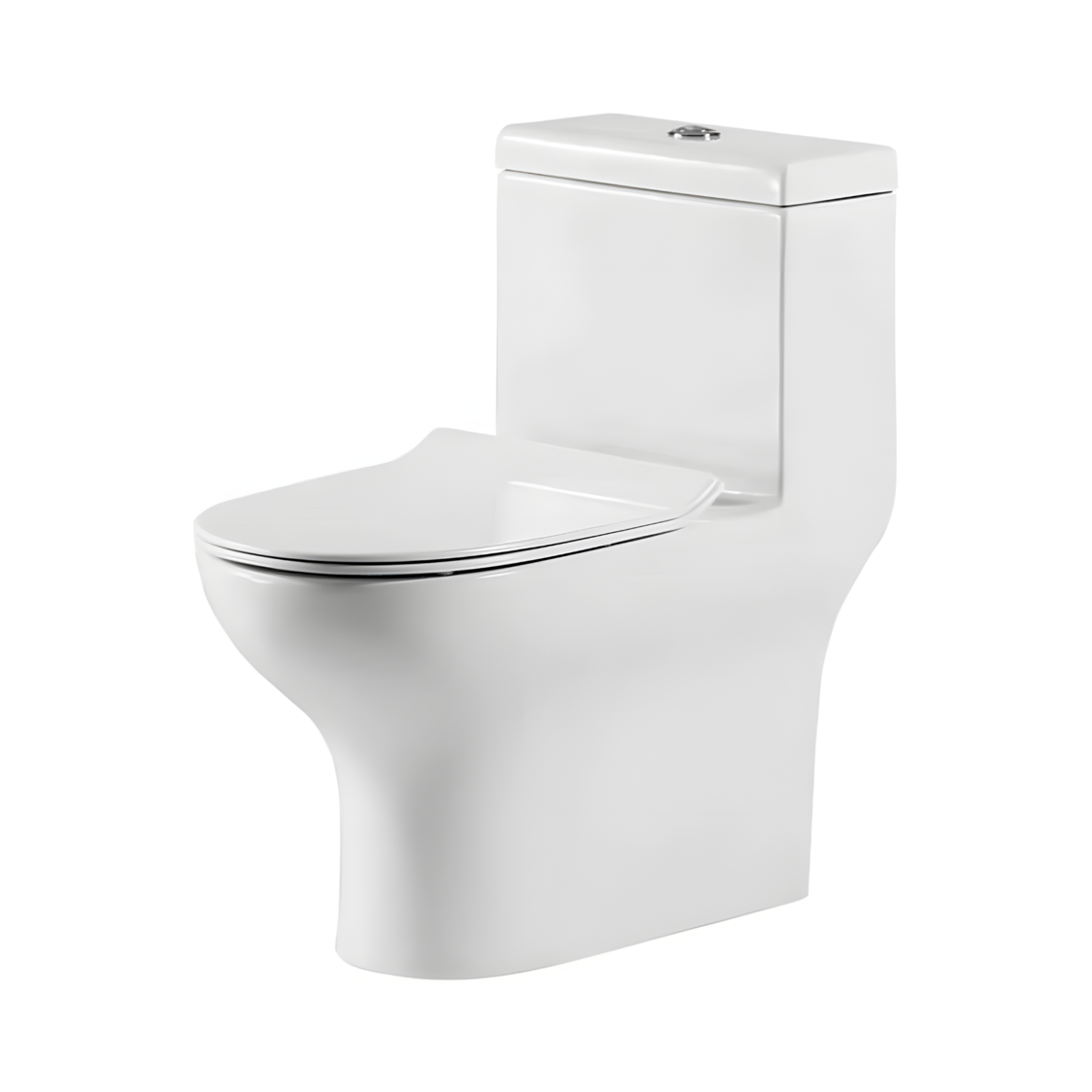 Bravat C21165XUW-P-ENG One-Piece Toilet Bowl (Jet Siphoinc Flush)