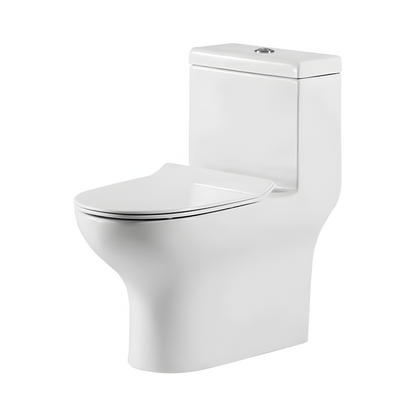 Bravat C21165XUW-P-ENG One-Piece Toilet Bowl (Jet Siphoinc Flush)