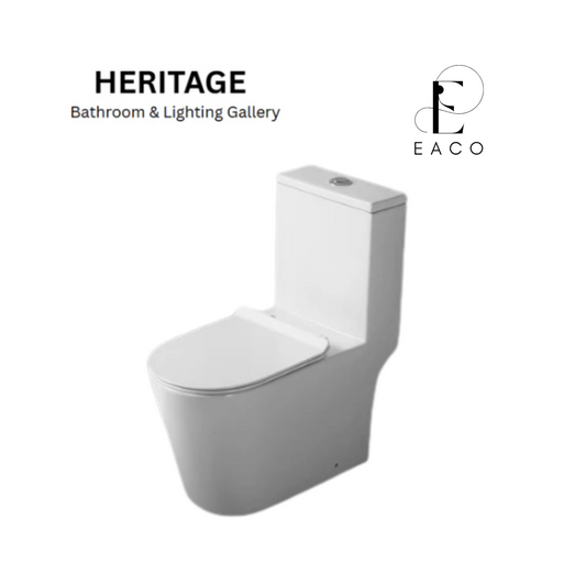EACO T933 One-Piece Toilet Bowl (Tornado Flush)