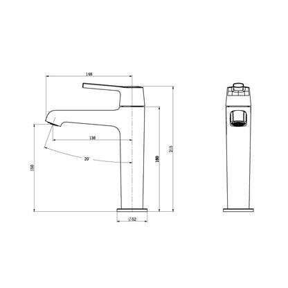 AALTO 2802MG MIXER TAP