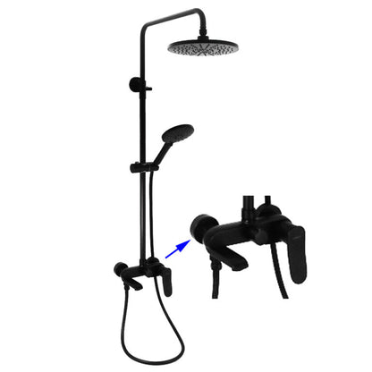 FIDELIS FT-7108BK RAINSHOWER SET