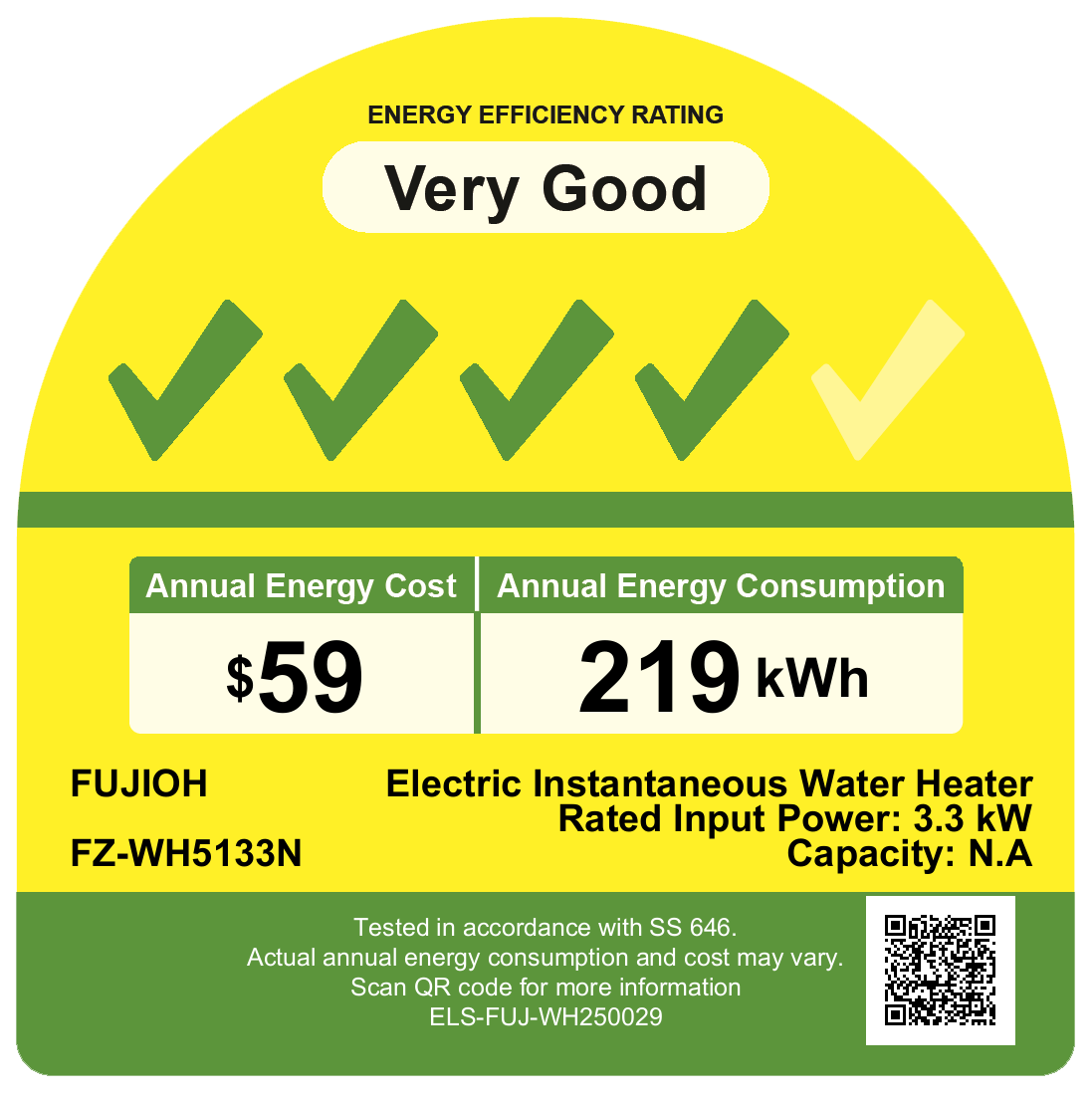 Fujioh FZ-5133N Instant Heater