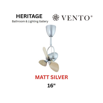 Vento Fino3 16" Matt Silver Corner Fan