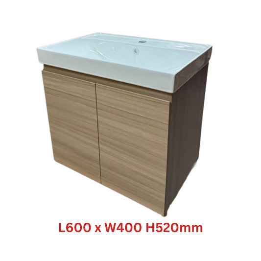 Nexus 60cm Basin Cabinet (Beige Oak)
