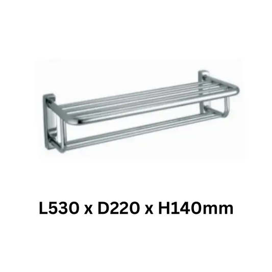 Nobel Chrome Towel Rack (53cm)
