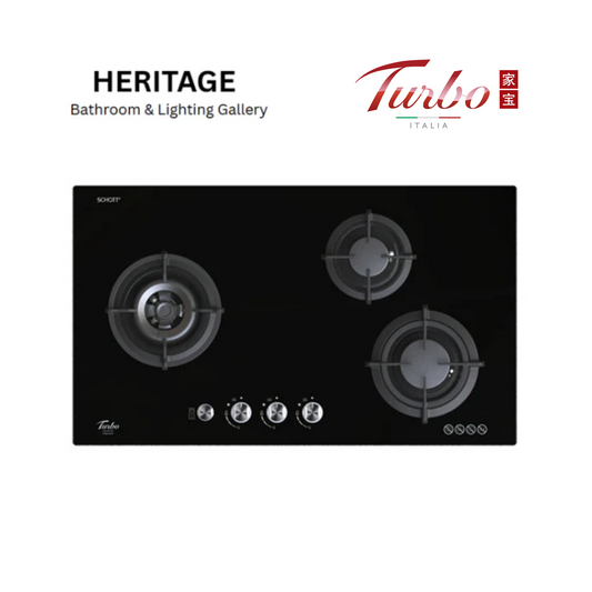 Turbo Incanto T883GV  88cm 3 burners built-in glass hob